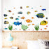 Fish Wall Stickers Under The Sea - Decorative Wall Decals for Kids Nursery Bedroom Living Room