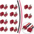 Hobbypark 10 Pairs T-Plug Connectors Male & Female, Deans Style with Shrink Tubing for RC LiPo Battery