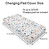Spring Garden Flowers Rainbow Changing Pad Covers Watercolor Insects Floral Leaves Baby Diaper Changing Table Pad Sheets for Boy Girl Soft Stretchy Fitted Baby Changing Table Mats Covers 32''x16''