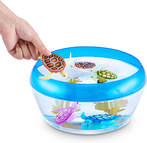 Swimming (2 Pack) Robo Alive Robo Turtle Robotic Turtle (Orange + Blue) by ZURU Water Activated, Comes with Batteries