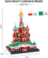 Building Block Set - Saint Basil's Cathedral Architecture Model, 4300 PCS Educational Mini Blocks