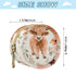 YETTASBIN Cute Baby Highland Cows Portable Pacifier Holder Case with Metal Hook Buckle & Zipper for Diaper Bag