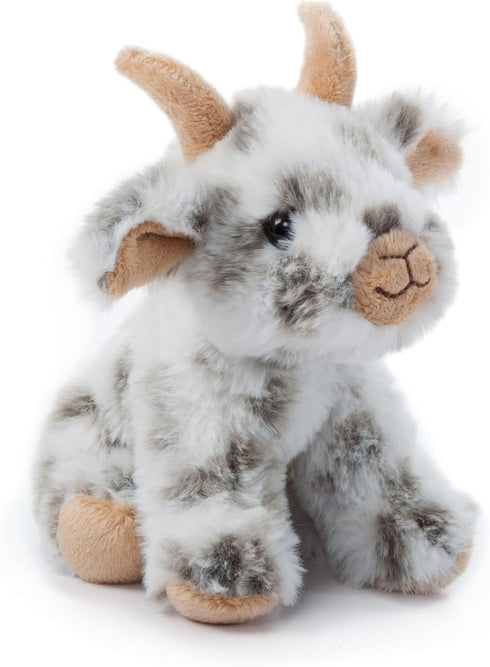 The Petting Zoo Goat Plushie, Gifts for Kids, Wild Onez Babiez Farm Animals, Goat Toy, 6 Inches