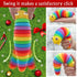 LUSTERMOON 2 Pieces Articulated Fidget Toy, Rainbow Caterpillar Toy Ocean Shark Decompression Toys, Stim Toy