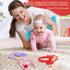 JDSTY 0-6 Valentine Teething Toys, Silicone Baby teethers Months Easy for Little Hands to Hold, Cupid and Heart Rabbit