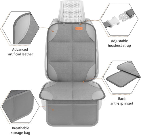 ELF2 Pack Protector-600D SMART Car Seat Fabric Waterproof Carseat Protector with Thicily Padded to Protect Your Car