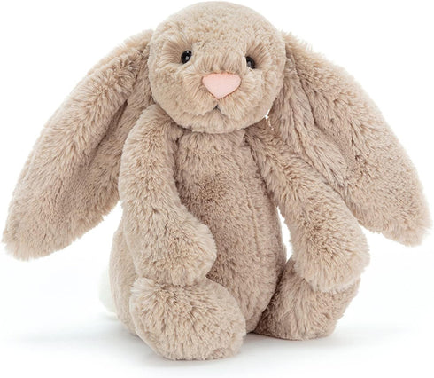 Jellycat Bashful Beige Bunny Stuffed Animal, Medium 12 inches - Classic Children's Gift