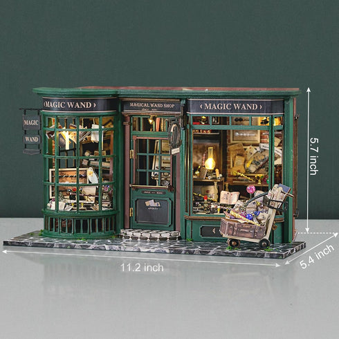 GuDoQi DIY Miniature House Kits, Dollhouse Kit with Furniture, Tiny House Kits 1:24 Scale, Creative Crafts for Adults