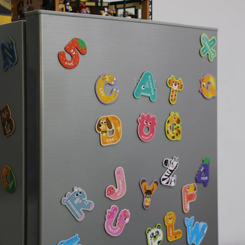 EHR Magnetic Letters and Numbers, Colorful ABC Animal Alphabet Fridge Magnets, Educational Toys for Kids 3-5 Years
