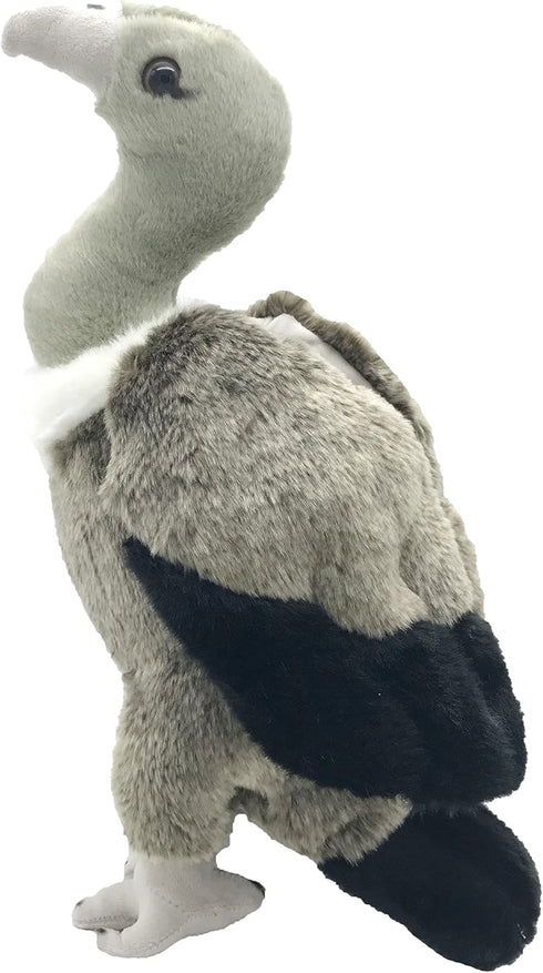 Cute Life Like Vulture Stuffed Animal Plush Toy, 14in Simulation Cinereous Vulture Doll Gift