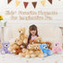 8Pcs 14inch MorisMos Teddy Bears Bulk Baby Shower, Cute Teddy Bear Stuffed Animals Plush, Small Stuffed Bears on