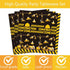 Wedec 162 1st 1 Pcs Construction Birthday Party Supplies Dump Truck One Tableware Includes Backdrop, Hanging Swirl