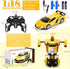 Dolanus Remote Control Car, Transform Robot RC Cars with One-Button Deformation and 360 Degree Rotating Drifting
