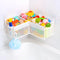 KPH Corner Bath Toy Organizer - Space-Saving 3-Compartment Bath Toy Storage, Mesh Bathroom