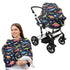 Sarogrorin Multicolor Dinosaur Carseat Covers Unisex Breathable Breastfeeding Covers Nursing Pillow Cover Infant