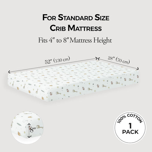 Sheet,1 Pack 100% Sheets,28x52 Dreamology Muslin Crib Sheets Boys,Girls | Super Soft,Breathable Crib | Cotton Crib