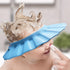 Soft Adjustable Baby Shower Cap, Bath Head Cap Visor for Washing Hair, Toddler Bathing Protection (Blue)