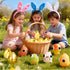 8 Pack Jumbo Golden Easter Eggs Fillers with Popping Eyes Fidget Toys, Squeeze Animals for Stress Relief, Easter Basket