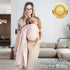 100% Sunset Ring Sling Baby Carrier - USA Lab Tested, Natural Cotton Muslin, Breathable & Ergonomic Ring Sling Rose