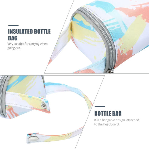 Beaupretty Insulated Bottle Bag Cooler Pouch for Essentials, Thermal Breastmilk Cooler Tote, Portable Feeding Bottle