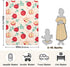 KICPOAY 30x40 Inch Swaddle Blanket for Apples with Leaves Baby Receiving Blanket Muslin Baby Swaddles Soft Cotton
