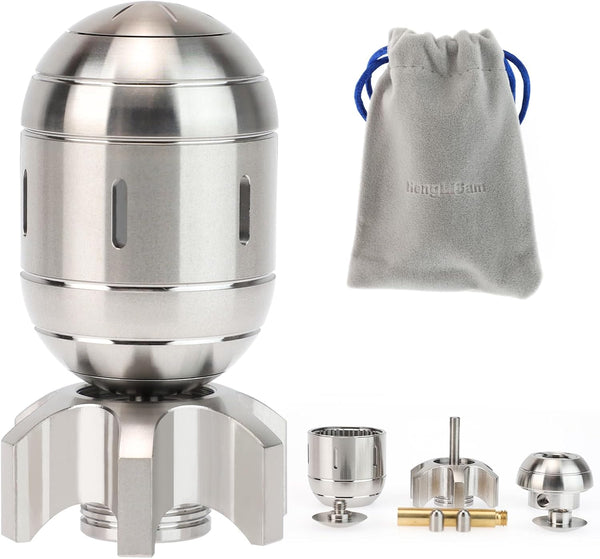 HengLiSam Metal Fidget Toys for Adults, EDC Atomic Bomb Fidget Desk Spinners, Clicker Haptic Adult Toy for Anxiety