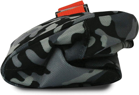 PackIt Freezable Snack Box, Charcoal Camo, Collapsible with ECOFREEZE Technology, Zip Closure and Buckle Handle