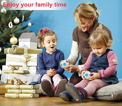 Vdealen Magic Rainbow Puzzle Ball, Fidget Ball Puzzle Brain Teaser Fidget Toy for Boys & Girls- Birthday Party Easter