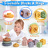 Set 6+ 1 2 Vinlon Montessori Toy for Toddler Aged Month -Sensory Fine Motor Skill Learning Toys for Baby Boys Girls.
