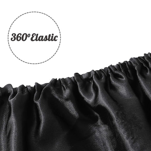 Pro Goleem Satin Bassinet Sheet, Soft Silk Feeling for Cradle or Bassinet Pad & Mattress, Black, Gift for Newborn