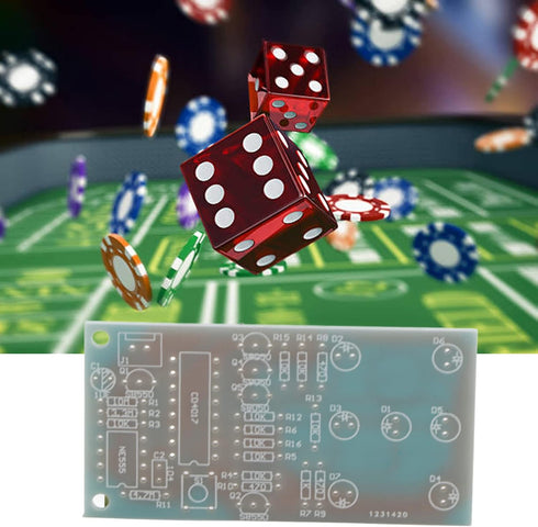 Fafeicy 4.5~5V Electronic Dice Kit, DIY LED Dice Kit for Fun Electronic Production Set