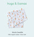 hugs & llamas | 100% Organic Cotton Muslin Swaddle Blankets | Unisex Swaddle Blanket | Extra Soft | Swaddles for Newborns and Infants | Machine Washable | 47” x 47” (Fancy Llama) by hugs & llamas