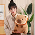 Cute Capybar Stuffed Animals with Wearable Toast Headset, Gifts for Kids (11 in Bread Capybar)