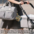 YETTASBIN Sleeping Bear Portable Pacifier Holder Case with Metal Hook Buckle & Zipper for Diaper Bag and Stroller
