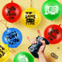 32 Pcs Video Game Punch Balloons - Pixelated Punch Balls for Birthday Party Favors, Blue, Red, Yellow, Green
