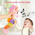 Baby Toys Musical Seahorse,Infant Stuffed Animal Toys with Crinkle and Rattles,Soft Sensory Toys with Textures for Tummy Time Newborn Boys Girls 0 3 6 12 Months(Pink)