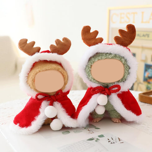 QIUTIMIY 17cm Doll Clothes - Premium Deer Cloak Outfit with Accessories