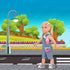 Ecore Fun 18 Inch Girl Doll Playset, 8 Pcs with Clothes and Accessories, Includes Doll and Hairpin