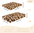 CZXW 52" 28" Leopard Print Brown Crib Sheets Fitted x Natural Cotton Soft & Breathable for Baby Crib Mattress