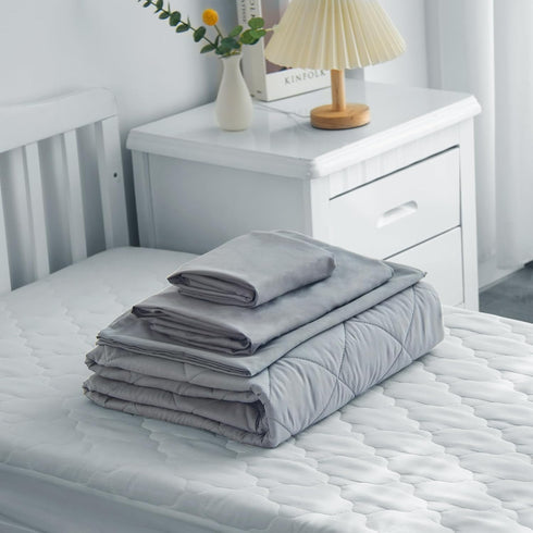 4 Set,Ultra Set,Includes Biloban Piece Toddler Bedding Soft and Breathable Crib Bedding Quilted Comforter,Fitted