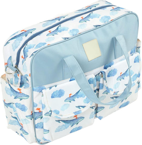 DAUZ Mommy Diaper Bag Large Capacity Strap Protector Waterproof Messenger Compartment for Outdoor Use