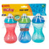 Nuby Clik-It Soft Spout No-Spill Easy Grip Sippy Cup for Boys - 10 Oz (3-Pack) - 6+ Months