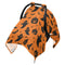 Mazeann Halloween Black Pattern Car Seat Cover Baby Breathable Soft Infant Carseat Covers