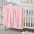 Yagle Mate 4 Cozy 3040 Pcs Baby Blankets,Fleece Heart Checkered Blanket, and Fluffy Crib Blankets for Girls, Toddler