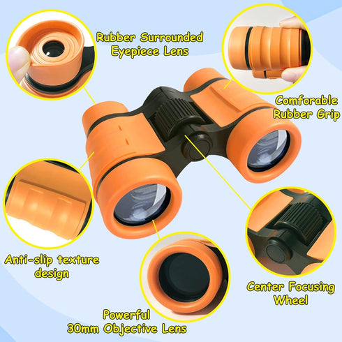 ESSENSON Summer 4-8 Kids Explorer Kit - Adventure Kit for Kids, Outdoor Explorer Kit with Binoculars, Outdoor Toys