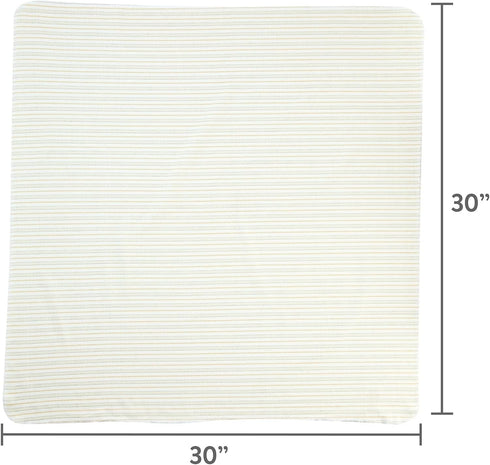 Generic 4 30x30, Piece Cotton Flannel Receiving Blankets, Yellow Baby Blankets for Boy and Girls, Neutral Receiving