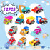 Atiger 12pcs Set Easter Basket Stuffers for Kids Egg Fillers, Pull Back Cars Truck Vehicles for Boys Girls, Mini