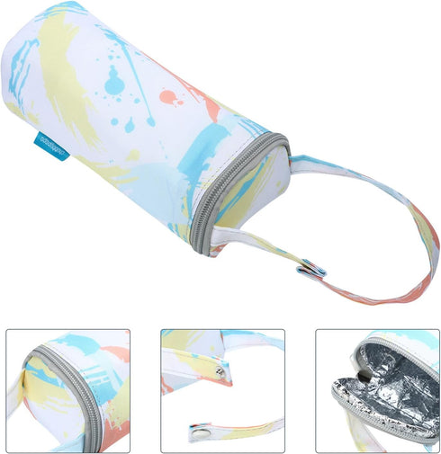Beaupretty Insulated Bottle Bag Cooler Pouch for Essentials, Thermal Breastmilk Cooler Tote, Portable Feeding Bottle