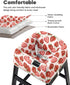 2-Point Mamatepe Baby High Chair Cover Restaurant with Strap Pads & Harness - Machine Washable, Waterproof, Portable