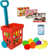 Playkidz Toy Shopping Cart Play Set, Plastic Food Toys, Interactive Play Set,